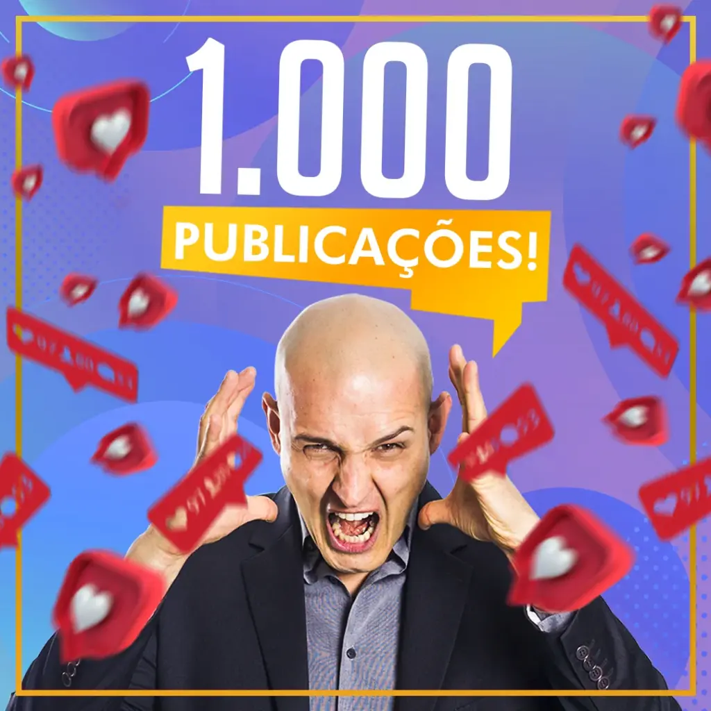 1.000 posts no Instagram!